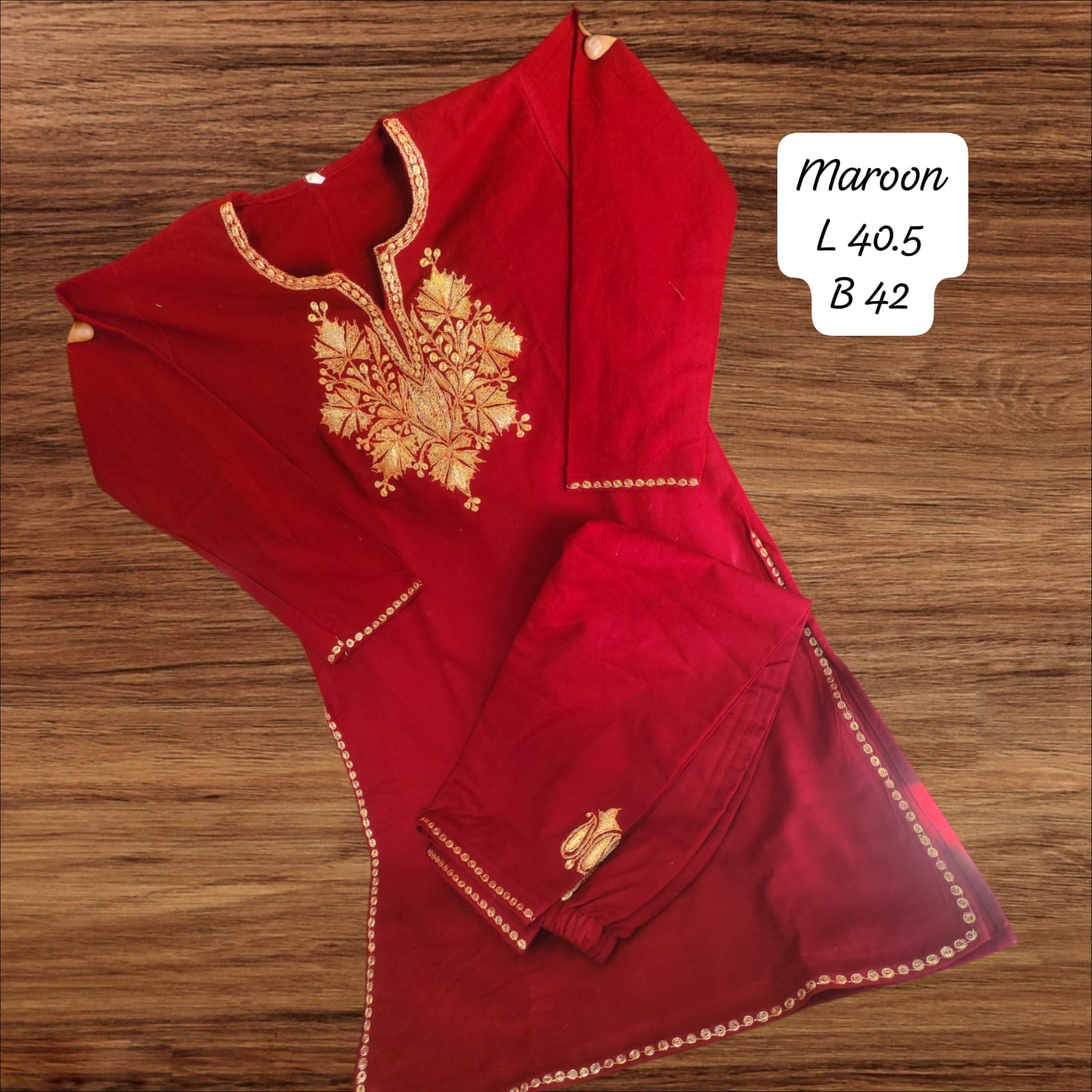 WhatsApp Image 2025-01-26 at 21.44.14_ca714a16 Tilla Kurti Coord Set - Image 1