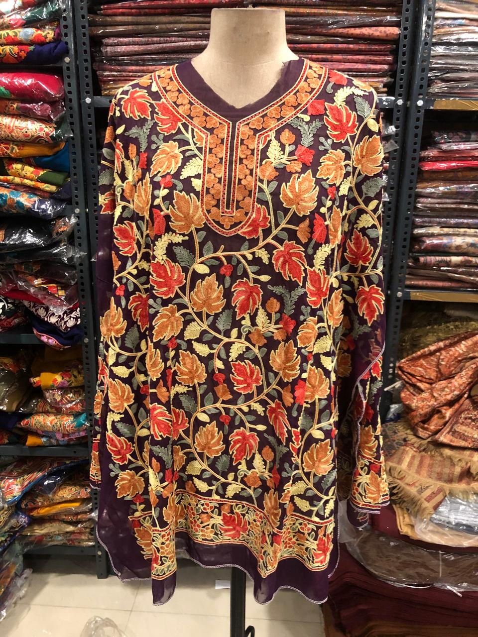 WhatsApp Image 2025-02-07 at 1.25.16 PM (1) Kashmiri Work Kurti - Image 1