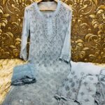 Chikankari mirror work