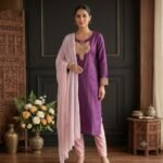 Kashmiri Silk Tilla Suit