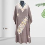 Kashmiri Aari work Cotton Kaftan - Image 3