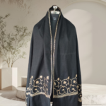 Handcrafted Kashmiri Tilla Embroidered Semi-Pashmina Stole - Image 4
