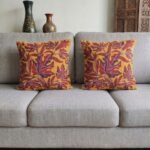 Chain Stitch Pillow Cover