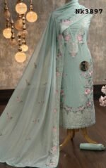 Premium Mal Chanderi Embroidered Suit - Image 2