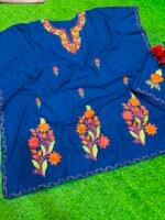 Crush Cotton Stitched Kaftan and Trouser - Image 3