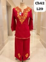 Co-Ord Set with Kashmiri Aari Embroidery - Image 5
