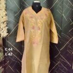 Kashmiri Work Silk Kurti - Image 2