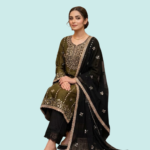 Cotton Suit with Patchwork Embroidery