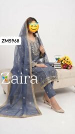 Cotton Suit with Patchwork Embroidery - Image 2