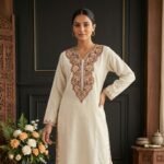 Kashmiri Ari Work Cotton Kurti