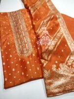 Banarsi Embroidered Silk Shirt With Sequins Work - Image 2