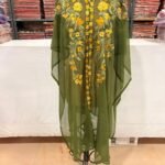 Kashmiri Georgette Cape Kaftan