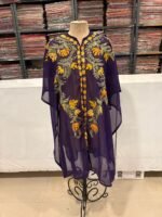 Kashmiri Georgette Cape Kaftan - Image 4