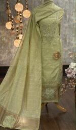 Mal chanderi kurta & dupatta - Image 4