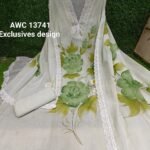 Mal hand print cotton Suit