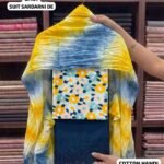 Pure Cotton Suit with Appliqué Embroidery