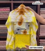 Pure Cotton Suit with Appliqué Embroidery - Image 3