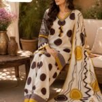 Pure crêpe polkadot Suit