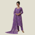 Viscose Mull Chanderi Suit Set