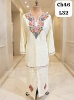 Co-Ord Set with Kashmiri Aari Embroidery - Image 4