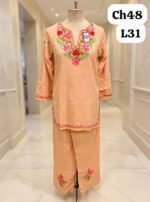Co-Ord Set with Kashmiri Aari Embroidery - Image 3