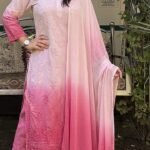 Chikankari Work Chanderi Plazo Set