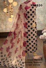 Crepe  digital printed Suit