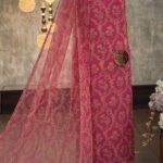Crepe  digital printed Unstitched Suit