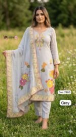 Organza ladies suit
