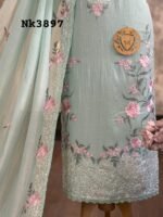 Premium Mal Chanderi Embroidered Suit - Image 3
