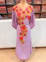 Kashmiri Crush Cotton Kaftan - Image 7