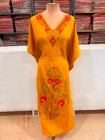 Kashmiri Crush Cotton Kaftan - Image 4