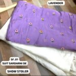 Mul Chanderi with tiny flower work