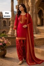 pure cotton suit with beautiful embroidery