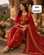 pure cotton suit with beautiful embroidery - Image 3