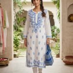 Rayon colour thread kurti
