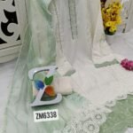 Modal muslin unstitched with beautiful heavy chrochet