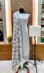 Banarasi Cotton Silk Suit - Image 5