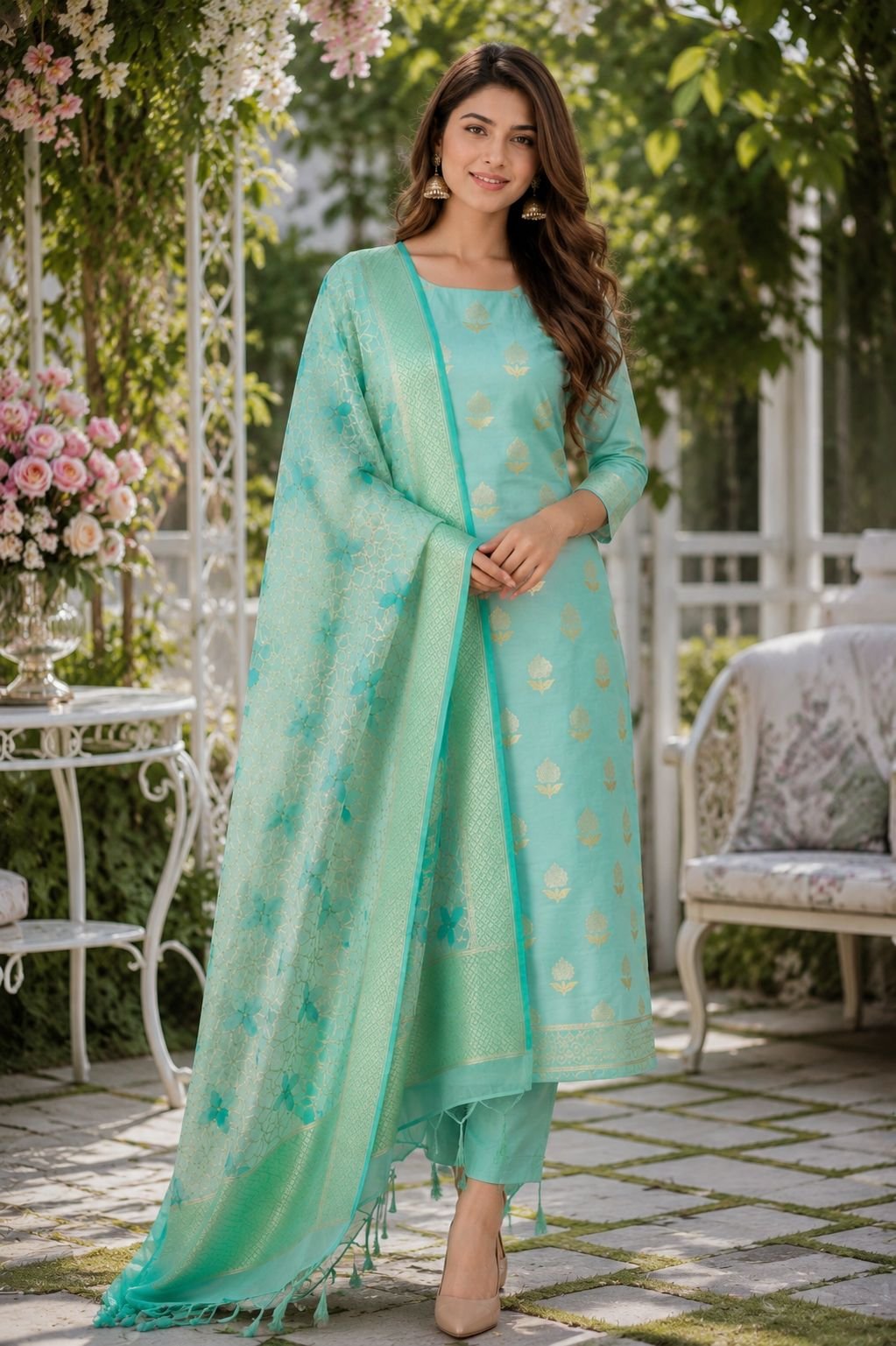 Banarasi Mal Cotton Silk Suit Banarasi Mal Cotton Silk Suit - Image 1