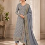 Banarasi Semi Chinia Silk Suit