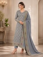 Banarasi Semi Chinia Silk Suit