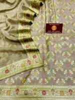 Banarasi Semi Chinia Silk Suit - Image 3