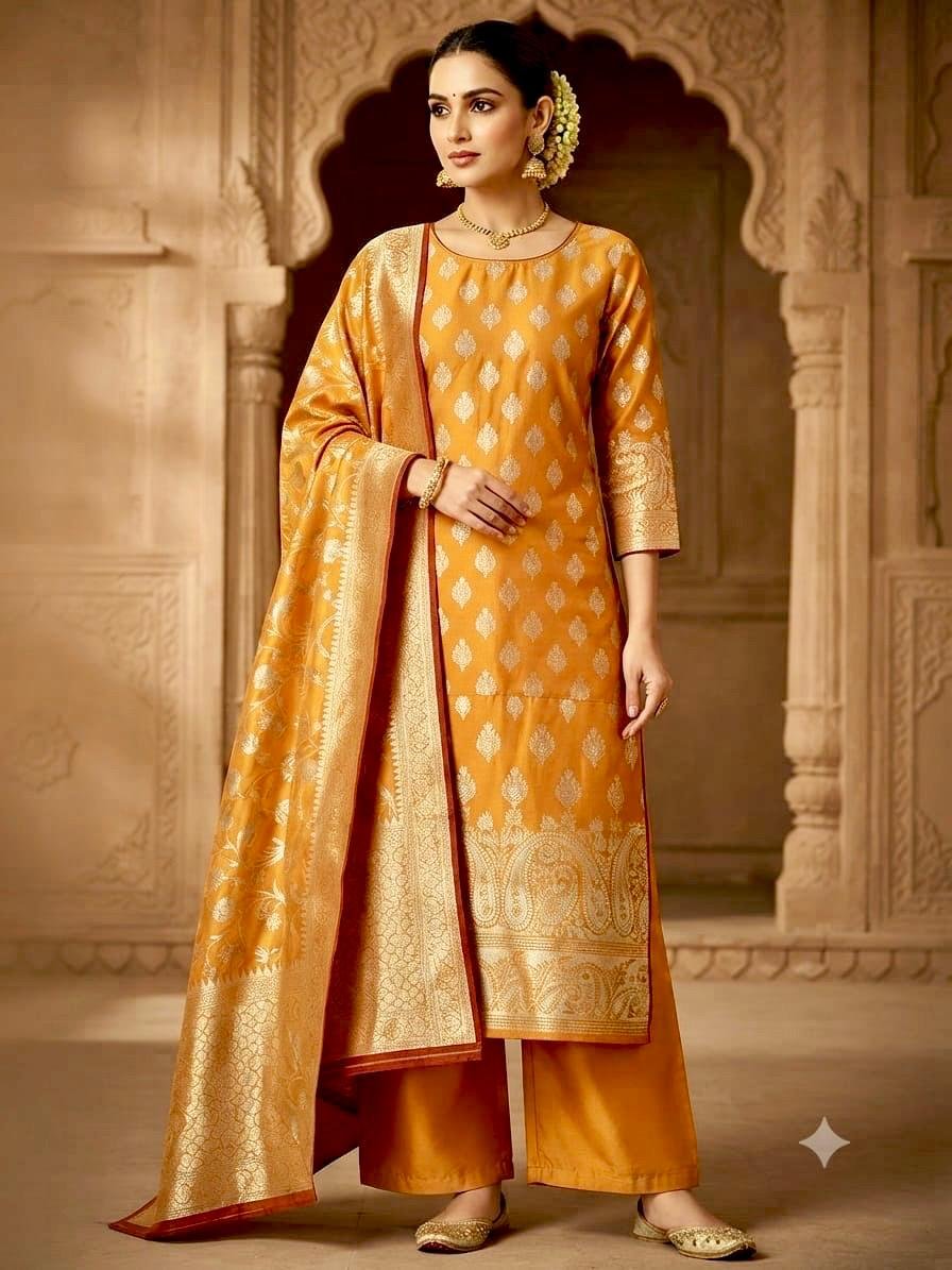 Banarasi Silk suit2 Banarasi Silk suit - Image 1