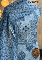 Cotton printed kurta with handwork - Image 2