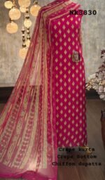 Crepe  digital printed kurta - Image 7