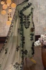 Crush tissue kurta dupatta