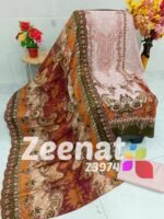 Shirt digital print with embroidery