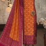 Gajji silk bandhni printed kurta