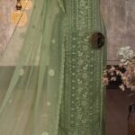 Georgette embroidered Luckhnavi kurta