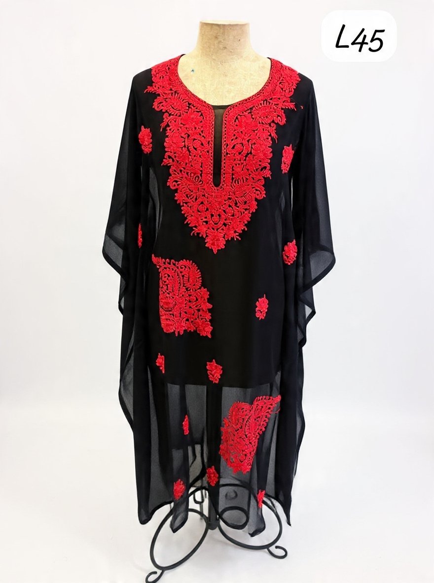 Georgette kaftan1 Georgette kaftan - Image 1
